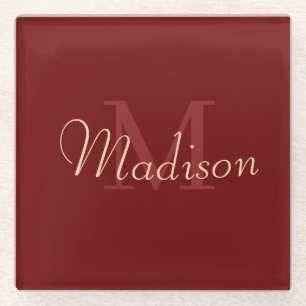 Gepersonaliseerd cadeau voor bruidsmeisje, bruilof glazen onderzetter