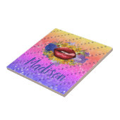 Gepersonaliseerd cadeau voor bruidsmeisje, bruilof tegeltje (Zijkant)