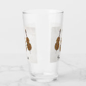 Gepersonaliseerd cadeau voor cello glas (Links)