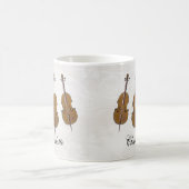 Gepersonaliseerd cadeau voor cello koffiemok (Center)
