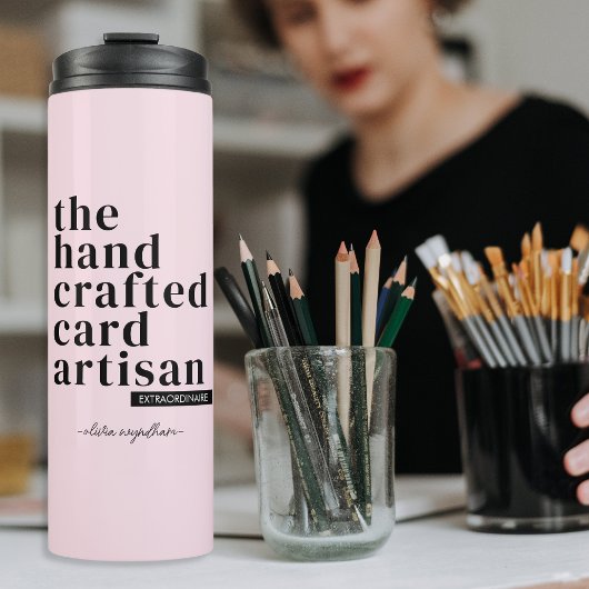 Gepersonaliseerd cadeau voor de Kaart Maker Paper  Thermosbeker