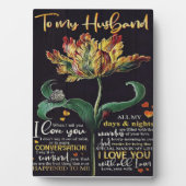 Gepersonaliseerd cadeau voor echtgenoot | Beste ca Fotoplaat (voorkant)