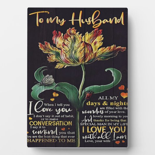 Gepersonaliseerd cadeau voor echtgenoot | Beste ca Fotoplaat (voorkant)