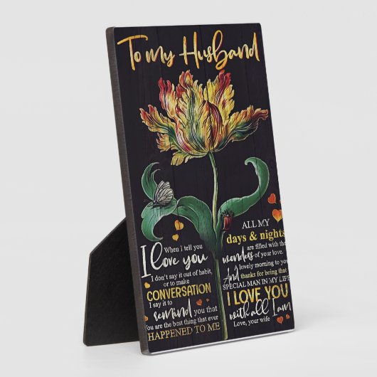 Gepersonaliseerd cadeau voor echtgenoot | Beste ca Fotoplaat (Zijkant)