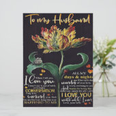 Gepersonaliseerd cadeau voor echtgenoot | Beste ca Menu (Staand voorkant)