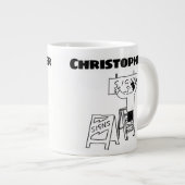 Gepersonaliseerd cadeau voor een Signmaker. signma Grote Koffiekop (Voorkant rechts)