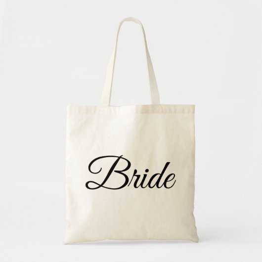 Gepersonaliseerd cadeau voor Elegant Bride bruilof Tote Bag (Voorkant)