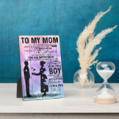 Gepersonaliseerd cadeau voor familie, stort Cadeau Fotoplaat (Zijkant)