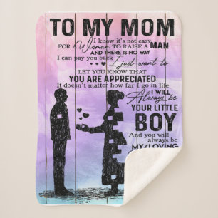 Gepersonaliseerd cadeau voor familie, stort Cadeau Sherpa Deken
