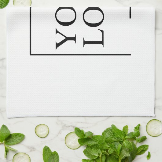 Gepersonaliseerd cadeau voor haar moeder oma Bufal Theedoek (Gevouwen)