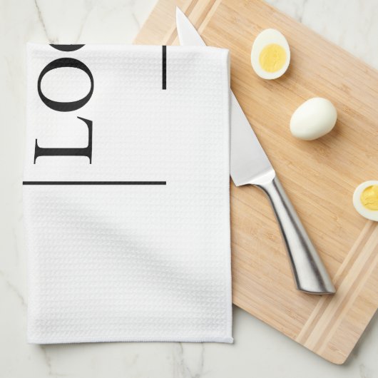 Gepersonaliseerd cadeau voor haar moeder oma Bufal Theedoek (Quarter Fold)