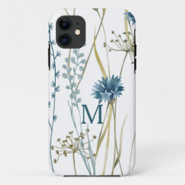 Gepersonaliseerd cadeau voor haar monogram bloem Case-Mate iPhone 14 hoesje