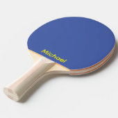 Gepersonaliseerd cadeau voor mannen Blue Ping Pong Tafeltennisbatje (Voorkant Gekanteld)