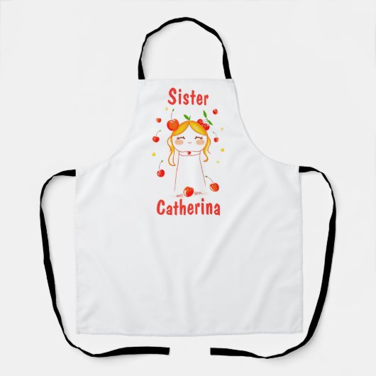 Gepersonaliseerd cadeau voor moeder tante oma schort (Voorkant)