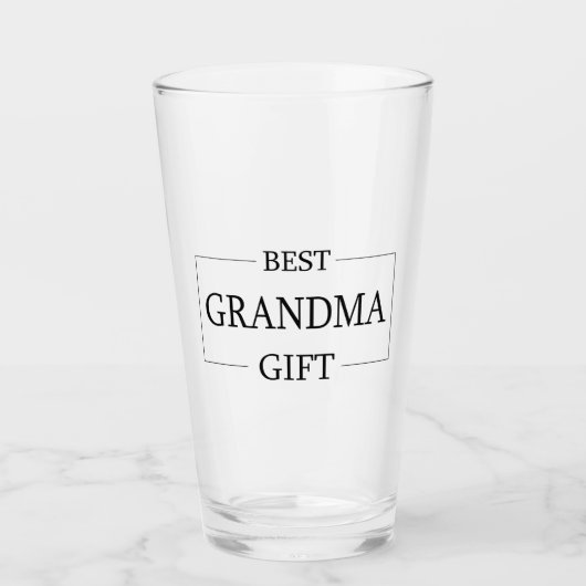 Gepersonaliseerd cadeau voor oma oma verjaardag glas (Voorkant)