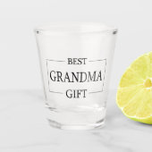 Gepersonaliseerd cadeau voor oma oma verjaardag shot glas (Voorkant)
