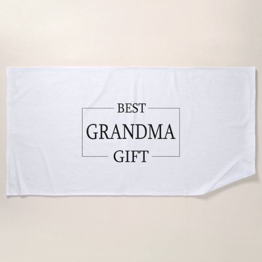 Gepersonaliseerd cadeau voor oma oma verjaardag strandlaken (Voorkant)