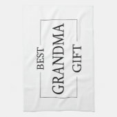 Gepersonaliseerd cadeau voor oma oma verjaardag theedoek (Verticaal)