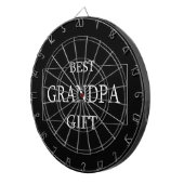 Gepersonaliseerd cadeau voor opa opa verjaardag dartbord (Voorkant Rechts)
