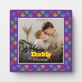 Gepersonaliseerd cadeau voor papa - Gezinsfoto Geh Fotoplaat