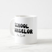 Gepersonaliseerd cadeau voor schoolbegeleider koffiemok (Voorkant links)