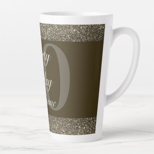 gepersonaliseerd cadeau voor speciale verjaardagsm latte mok (Rechts)