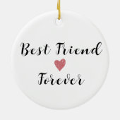 Gepersonaliseerd cadeaubericht voor beste vriend keramisch ornament (Achterkant)