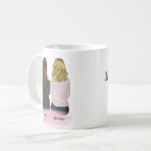 Gepersonaliseerd cadeaubericht voor beste vriend koffiemok (Voorkant links)