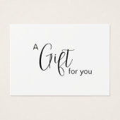 Gepersonaliseerd cadeaubon visitekaartje (Voorkant)