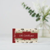 Gepersonaliseerd cadeaubon voor goudsterren kortingskaartje (Staand voorkant)
