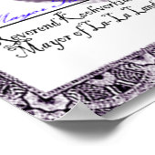 Gepersonaliseerd cadeaucertificaat voor volwassen  poster (Hoek)