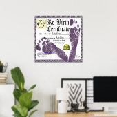 Gepersonaliseerd cadeaucertificaat voor volwassen  poster (Thuiskantoor)