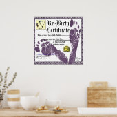 Gepersonaliseerd cadeaucertificaat voor volwassen  poster (Keuken)