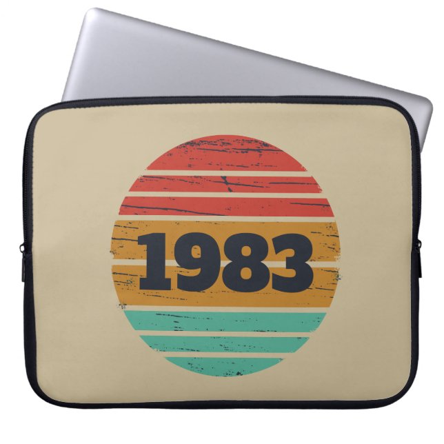 Gepersonaliseerd  cadeauidee voor verjaardagen laptop sleeve (Voorkant)