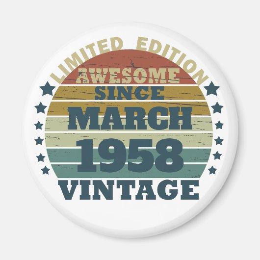 Gepersonaliseerd  cadeauidee voor verjaardagen magneet (Voorkant)