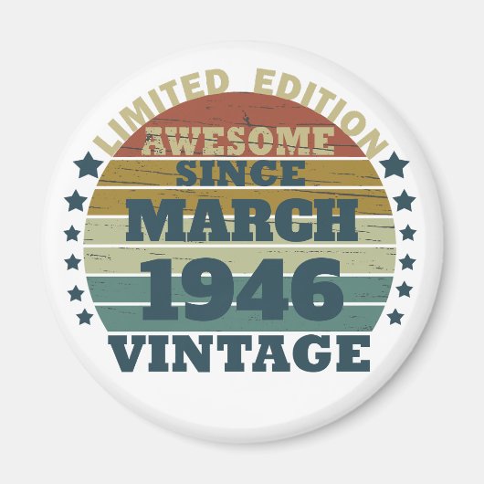 Gepersonaliseerd  cadeauidee voor verjaardagen magneet (Voorkant)