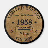 Gepersonaliseerd  cadeauidee voor verjaardagen magneet (Voorkant)