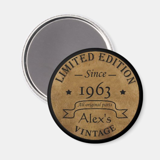 Gepersonaliseerd  cadeauidee voor verjaardagen magneet (Voorkant / Achterkant)