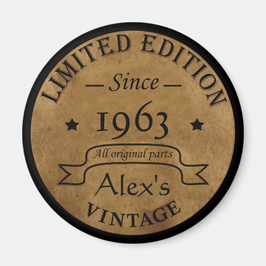 Gepersonaliseerd  cadeauidee voor verjaardagen magneet (Voorkant)