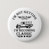 Gepersonaliseerd  cadeauidee voor verjaardagen ronde button 5,7 cm (Voorkant)