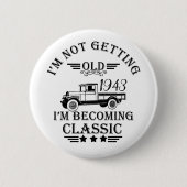 Gepersonaliseerd  cadeauidee voor verjaardagen ronde button 5,7 cm (Voorkant)