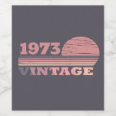 Gepersonaliseerd  cadeauidee voor verjaardagen wijn etiket (Enkel label)