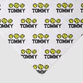 Gepersonaliseerd cadeaupapier voor tennisspeler tissuepapier (Detail)