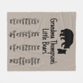 Gepersonaliseerd cadeaus met grootkindnamen Oma Be Fleece Deken (Voorkant (Horizontaal))