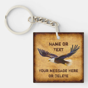 Gepersonaliseerd, cadeaus voor Eagle Lovers, Eagle Sleutelhanger
