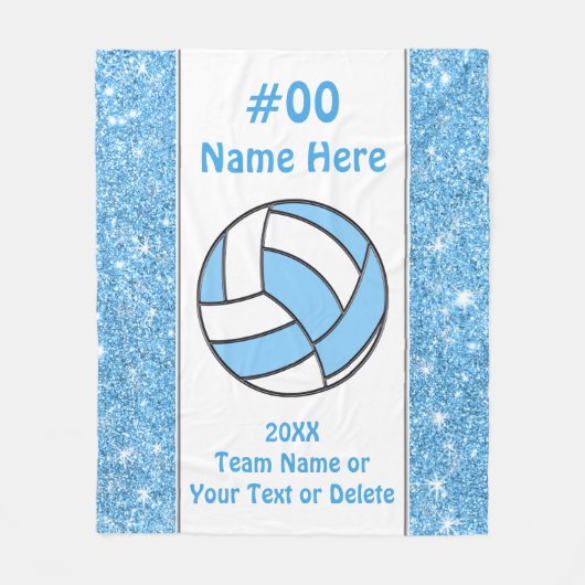 Gepersonaliseerd, cadeaus voor volleybalovers, sen fleece deken (Voorkant)