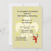 Gepersonaliseerd Cajun Crawfish Jubileum Party Kaart (Achterkant)