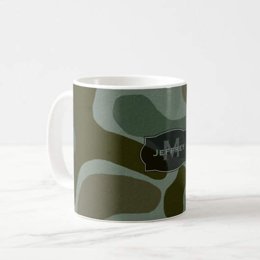 Gepersonaliseerd: Camouflage-Mok Koffiemok (Voorkant links)