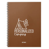 Gepersonaliseerd Camping Notitieboek (Voorkant)