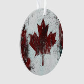 Gepersonaliseerd Canada Maple Leaf Ornament (voorkant)